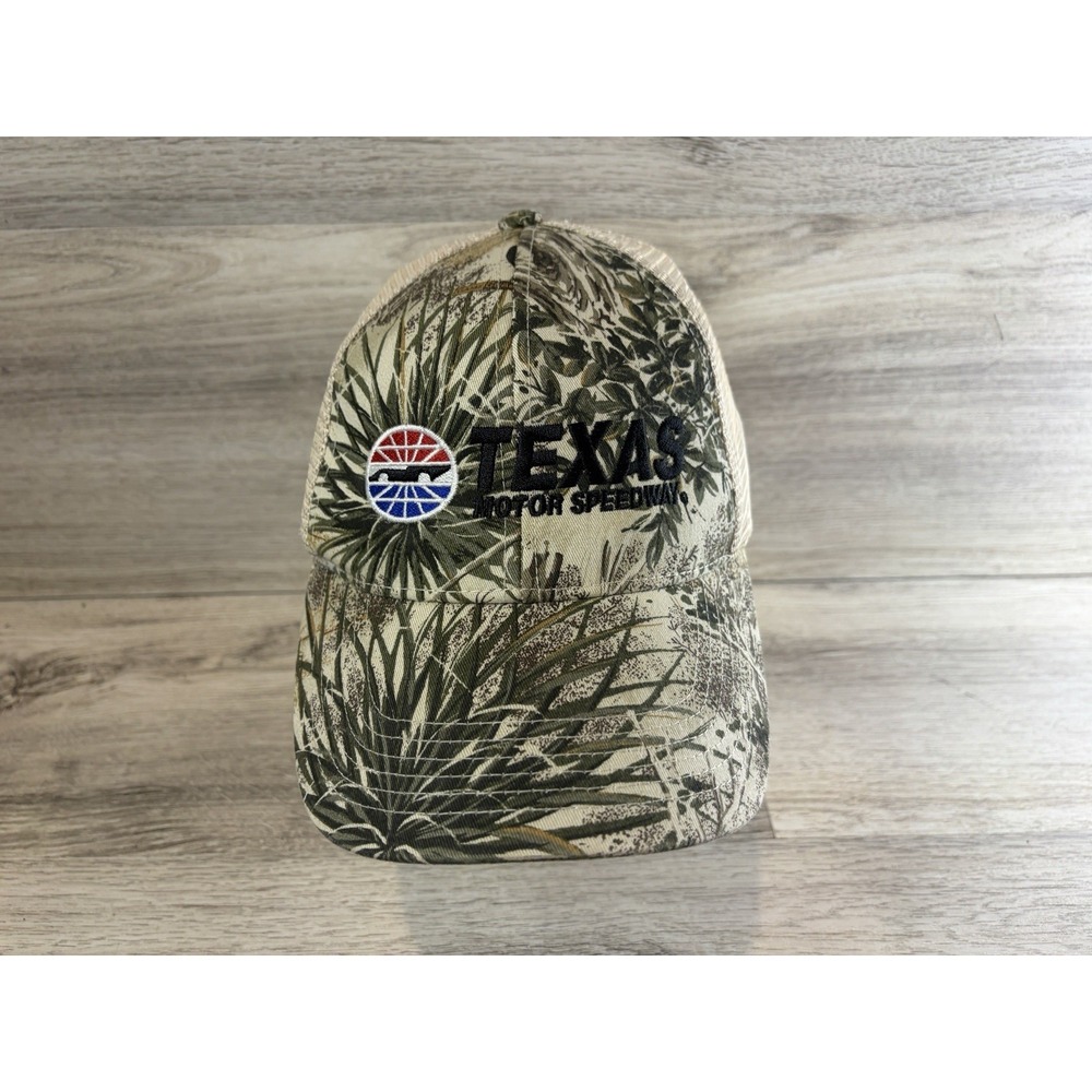 Game Guard Outdoors Texas Motor Speedway Hat Cap Strapback Camo‎ Mens Adjustable